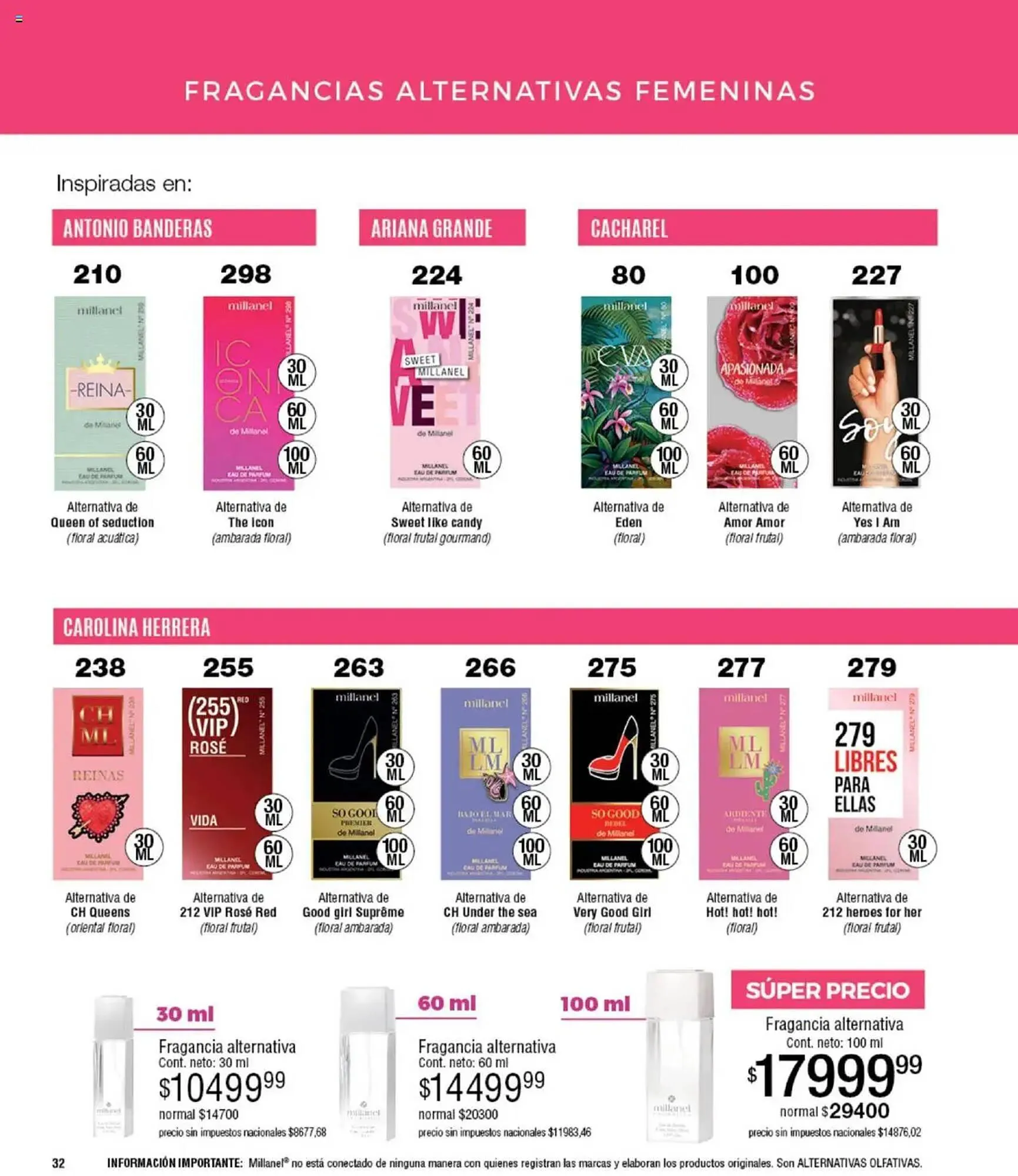 Ofertas de Catálogo Millanel Cosmética 15 de septiembre al 20 de octubre 2025 - Página 32 del catálogo