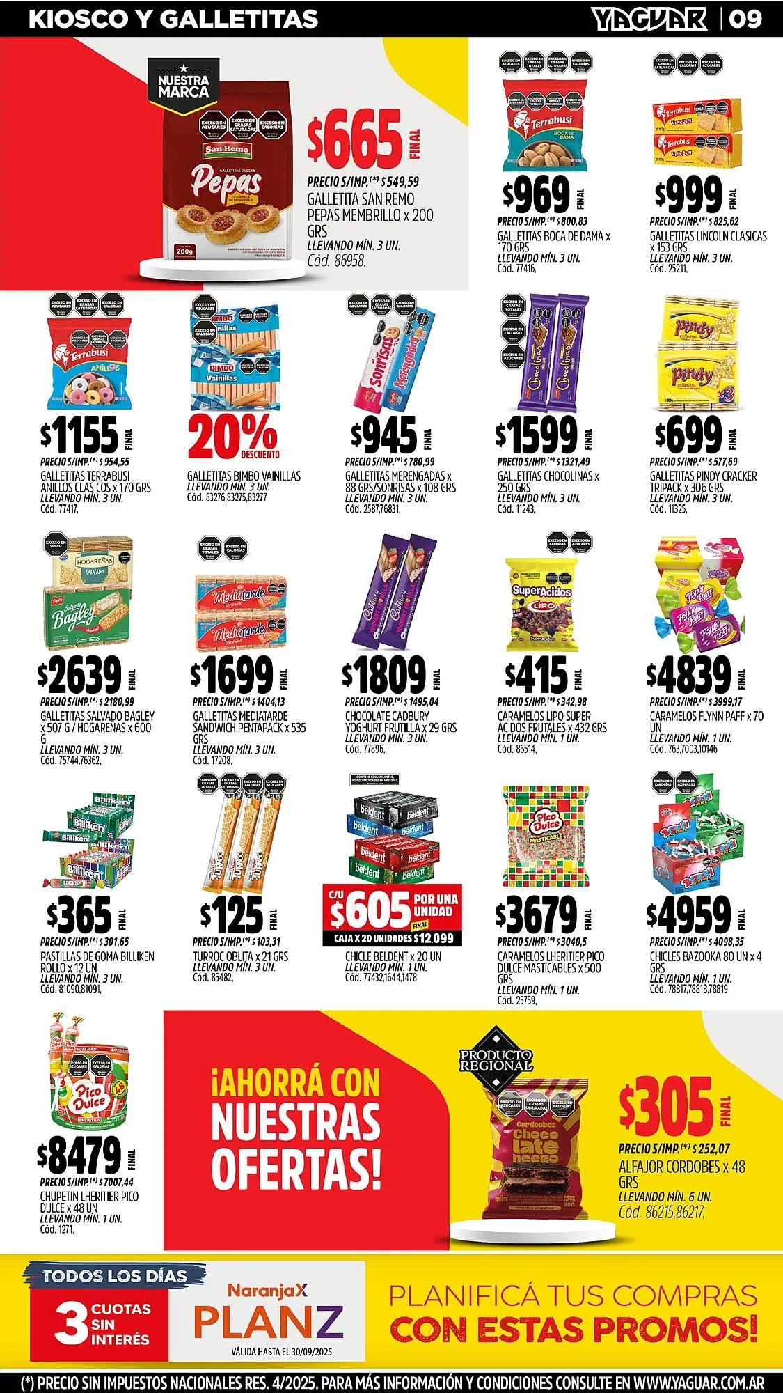Ofertas de Catálogo Supermercados Yaguar 27 de octubre al 2 de noviembre 2025 - Página 9 del catálogo