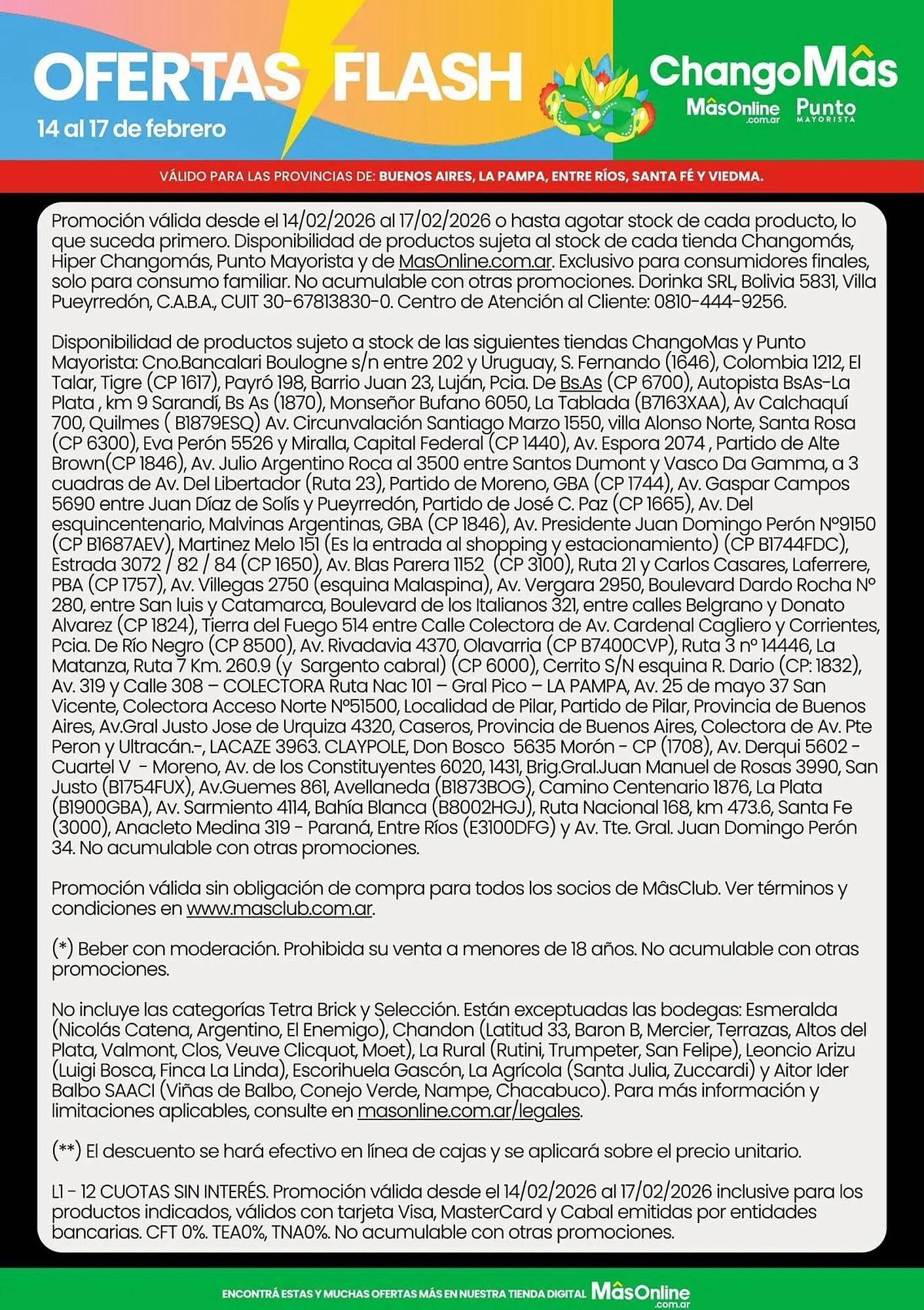 Ofertas de Catálogo Changomas 16 de febrero al 17 de febrero 2026 - Página 2 del catálogo