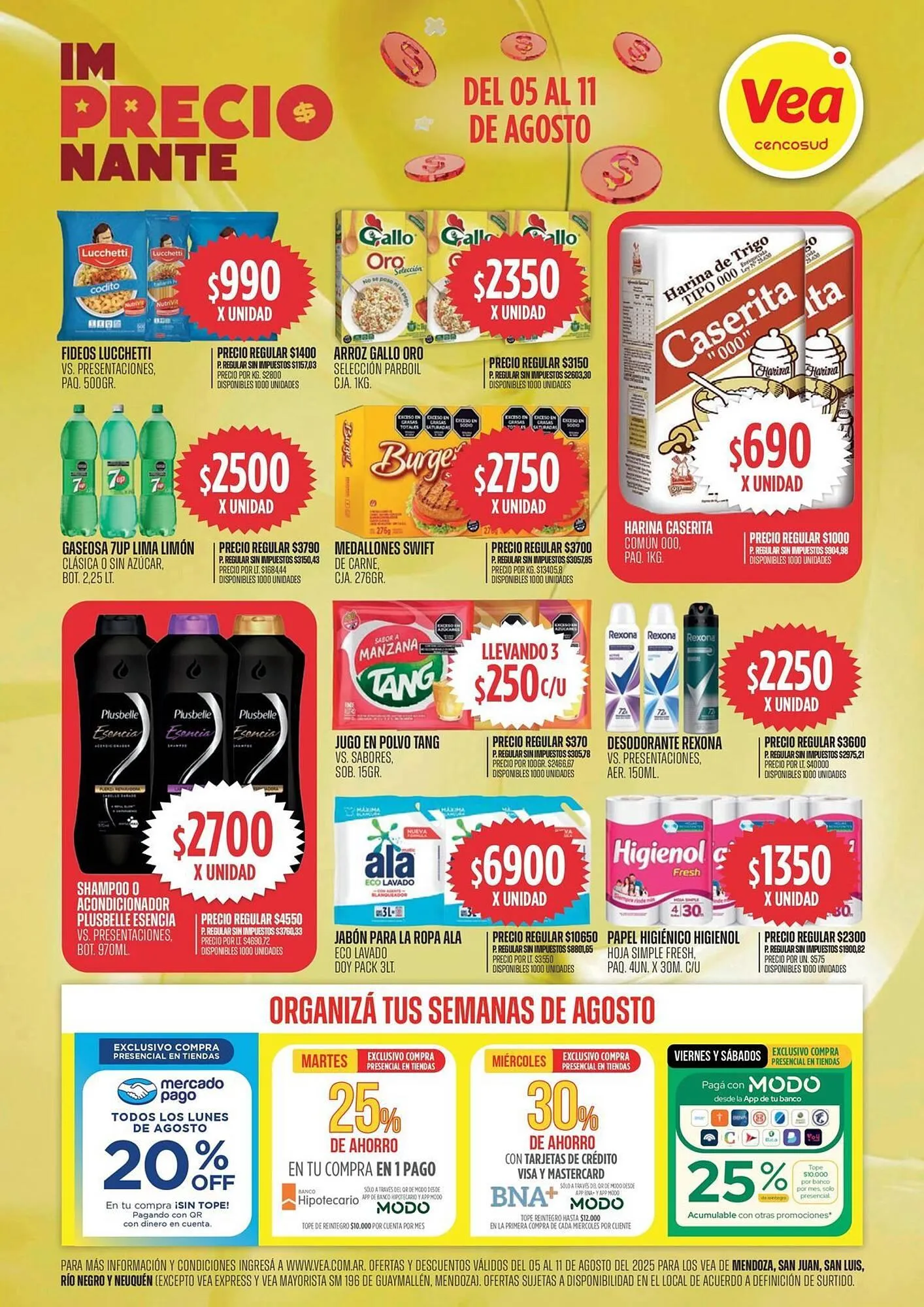 Ofertas de Catálogo Supermercados Vea 5 de agosto al 11 de agosto 2025 - Página 1 del catálogo