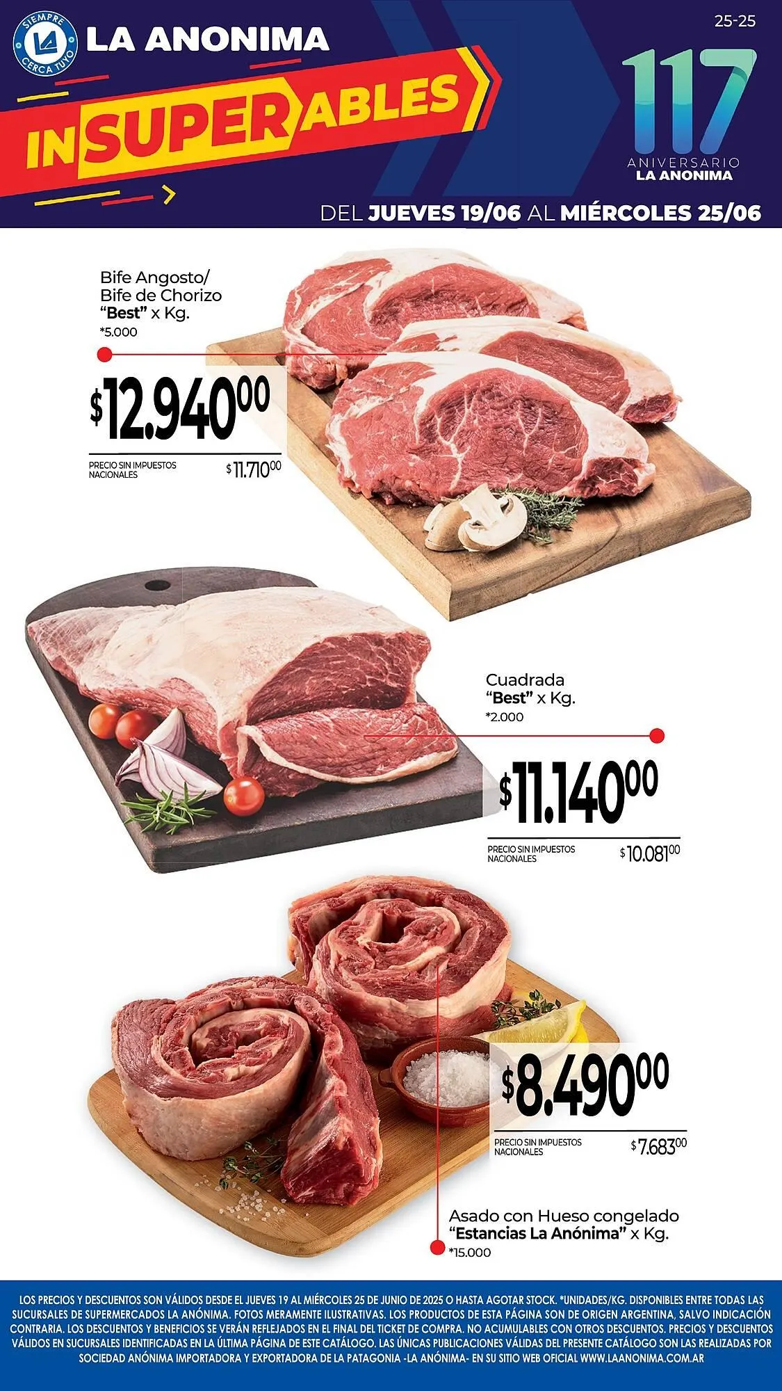 Ofertas de Catálogo La Anonima 19 de junio al 25 de junio 2025 - Página 1 del catálogo