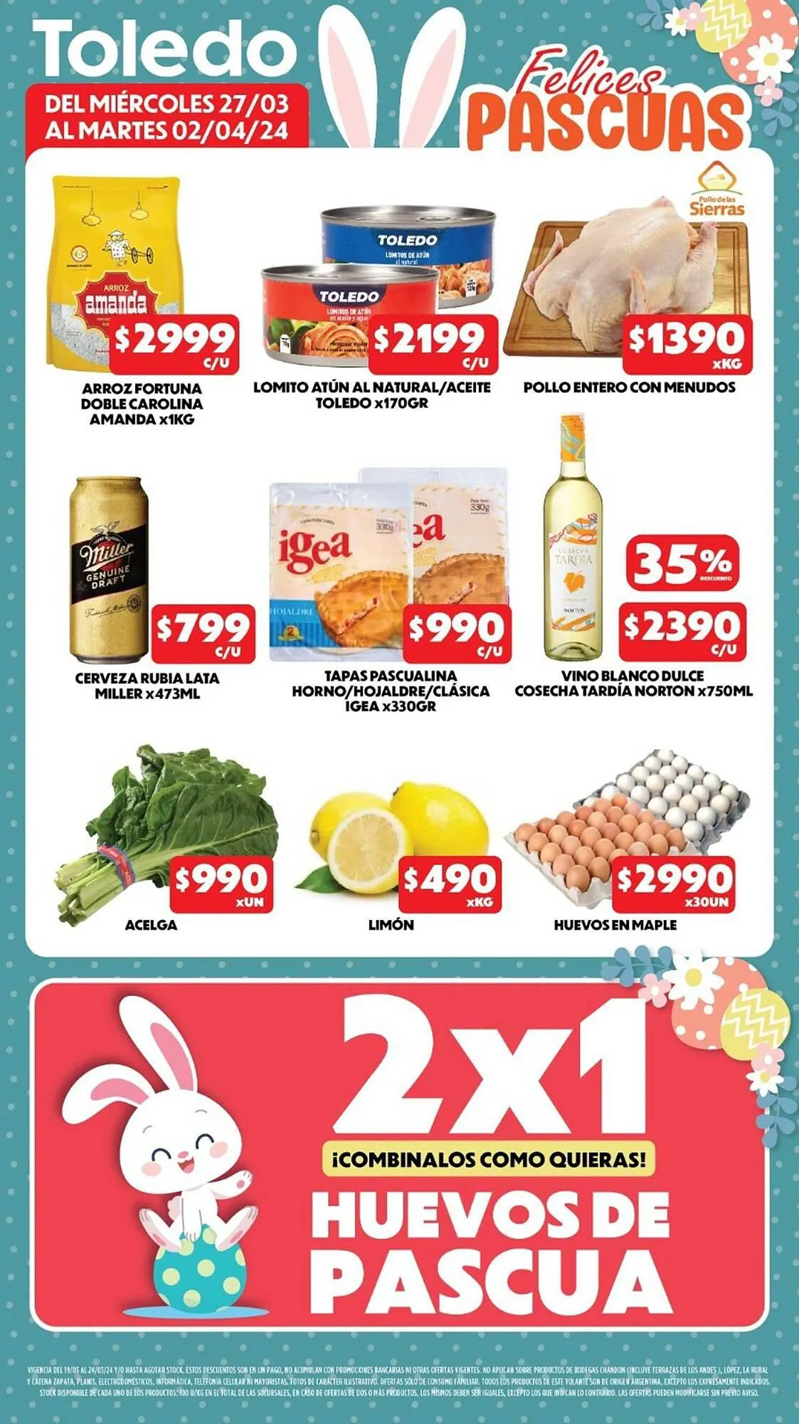 Ofertas de Catálogo Supermercados Toledo 28 de marzo al 2 de abril 2024 - Página del catálogo