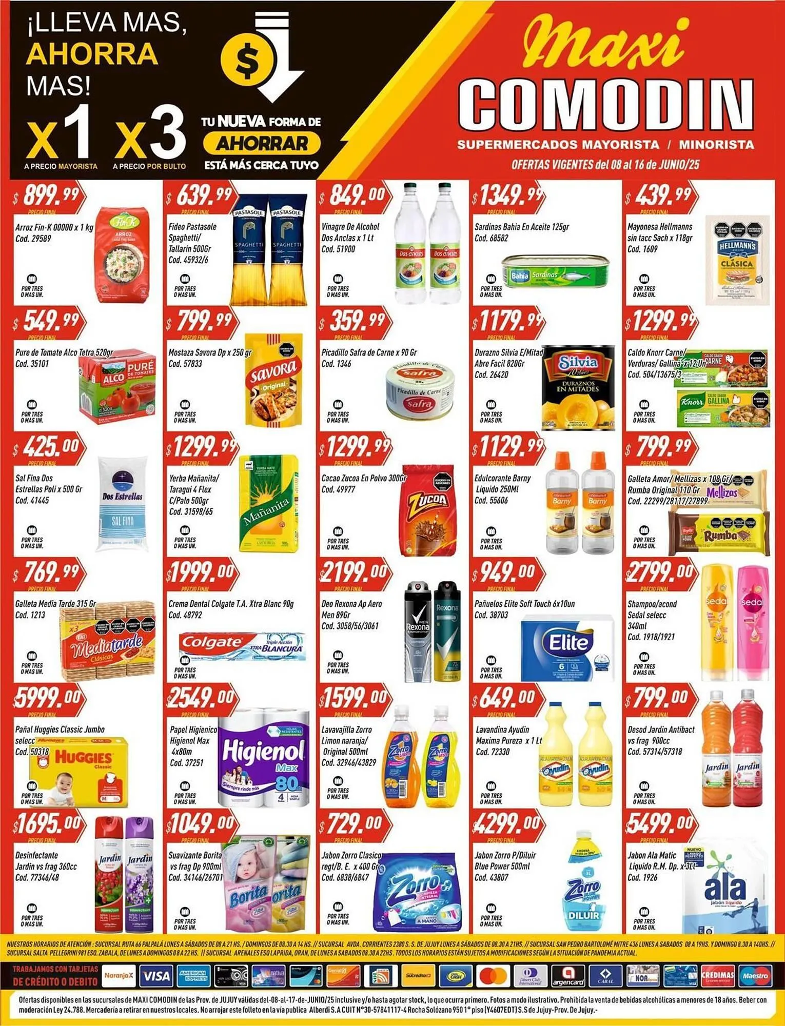 Ofertas de Catálogo Supermercados Comodin 8 de junio al 16 de junio 2025 - Página 1 del catálogo