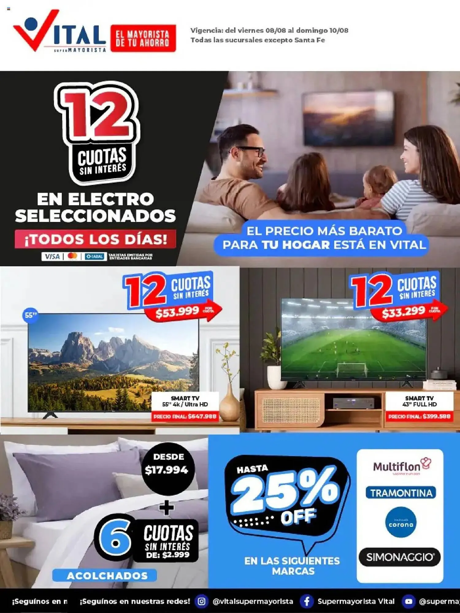 Ofertas de Catálogo Supermayorista Vital 8 de agosto al 10 de agosto 2025 - Página 1 del catálogo