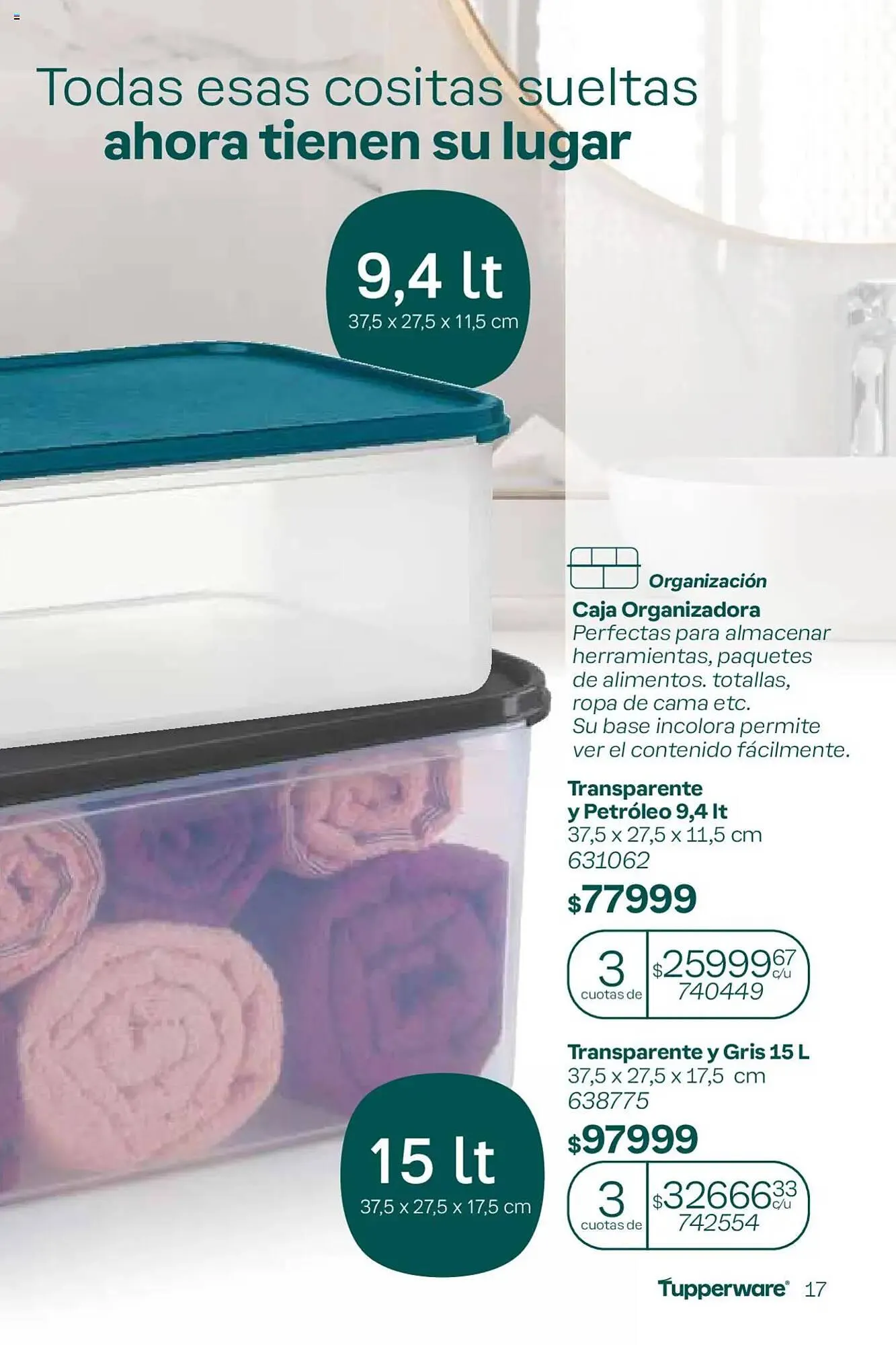 Ofertas de Catálogo Tupperware 29 de noviembre al 2 de diciembre 2024 - Página 17 del catálogo