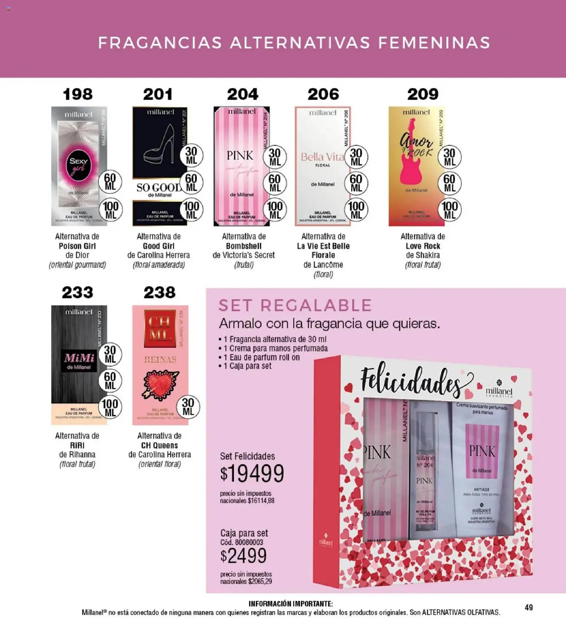 Ofertas de Catálogo Millanel Cosmética 5 de enero al 1 de febrero 2026 - Página 49 del catálogo