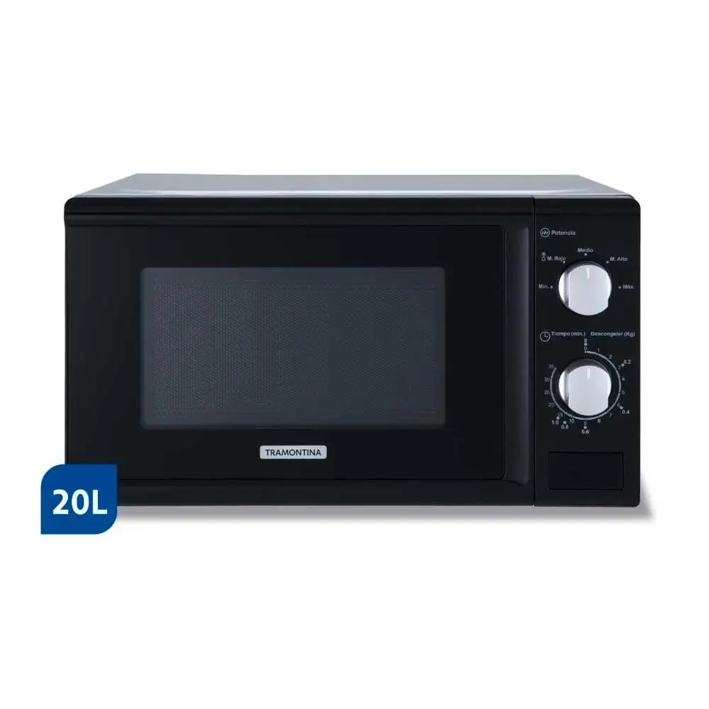 Microondas 20 Lt. 1050 W MCM Negro