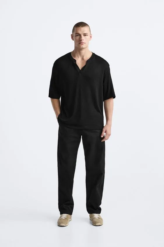 CAMISETA CUELLO BOTONES