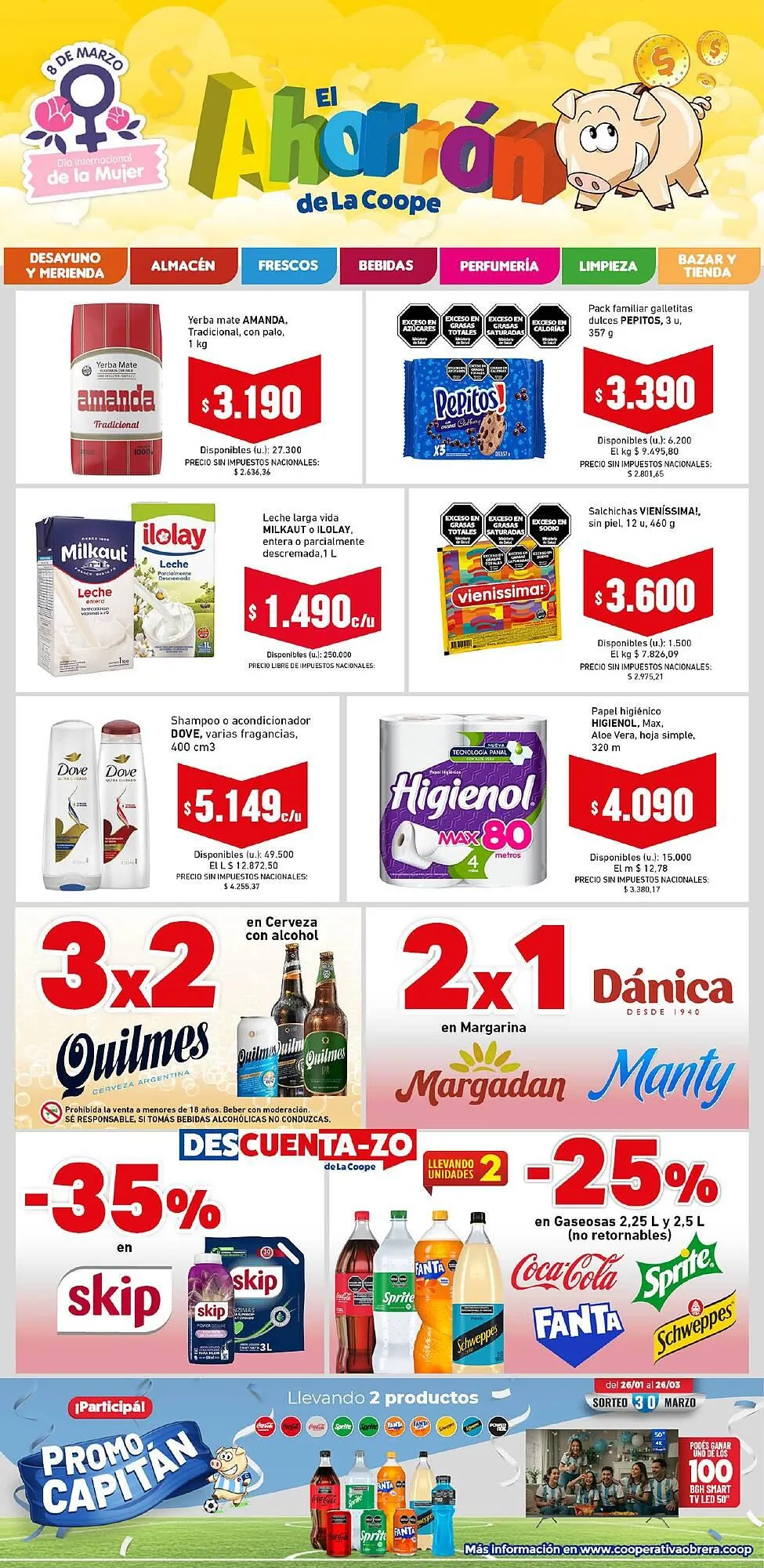 Ofertas de Catálogo Cooperativa Obrera 3 de marzo al 11 de marzo 2026 - Página 1 del catálogo