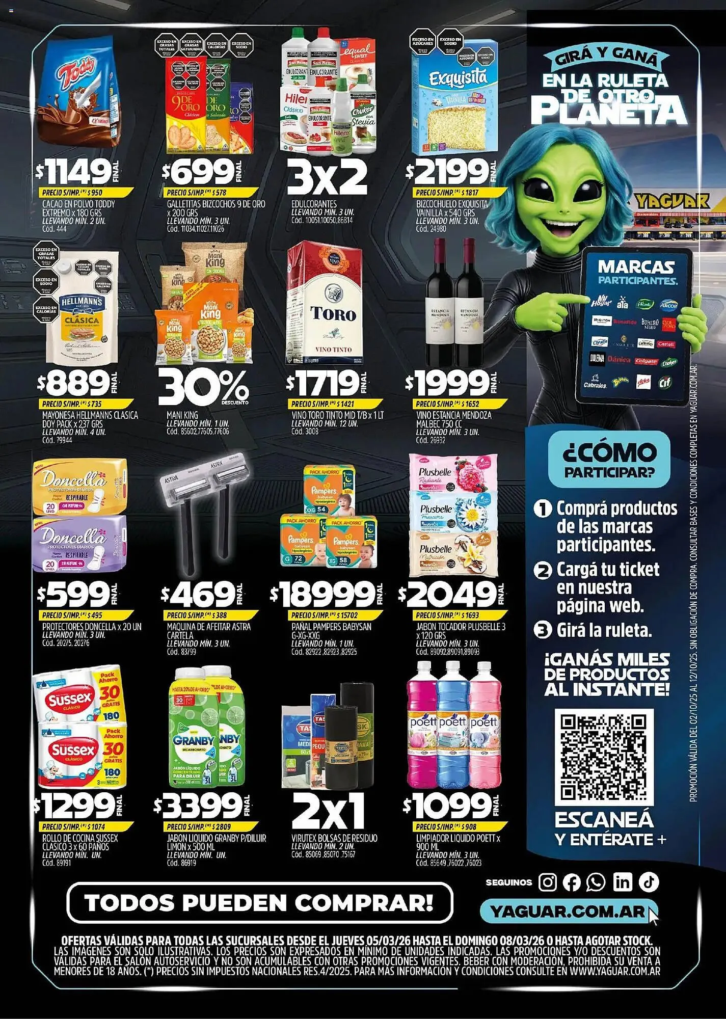 Ofertas de Catálogo Supermercados Yaguar 5 de marzo al 8 de marzo 2026 - Página 2 del catálogo