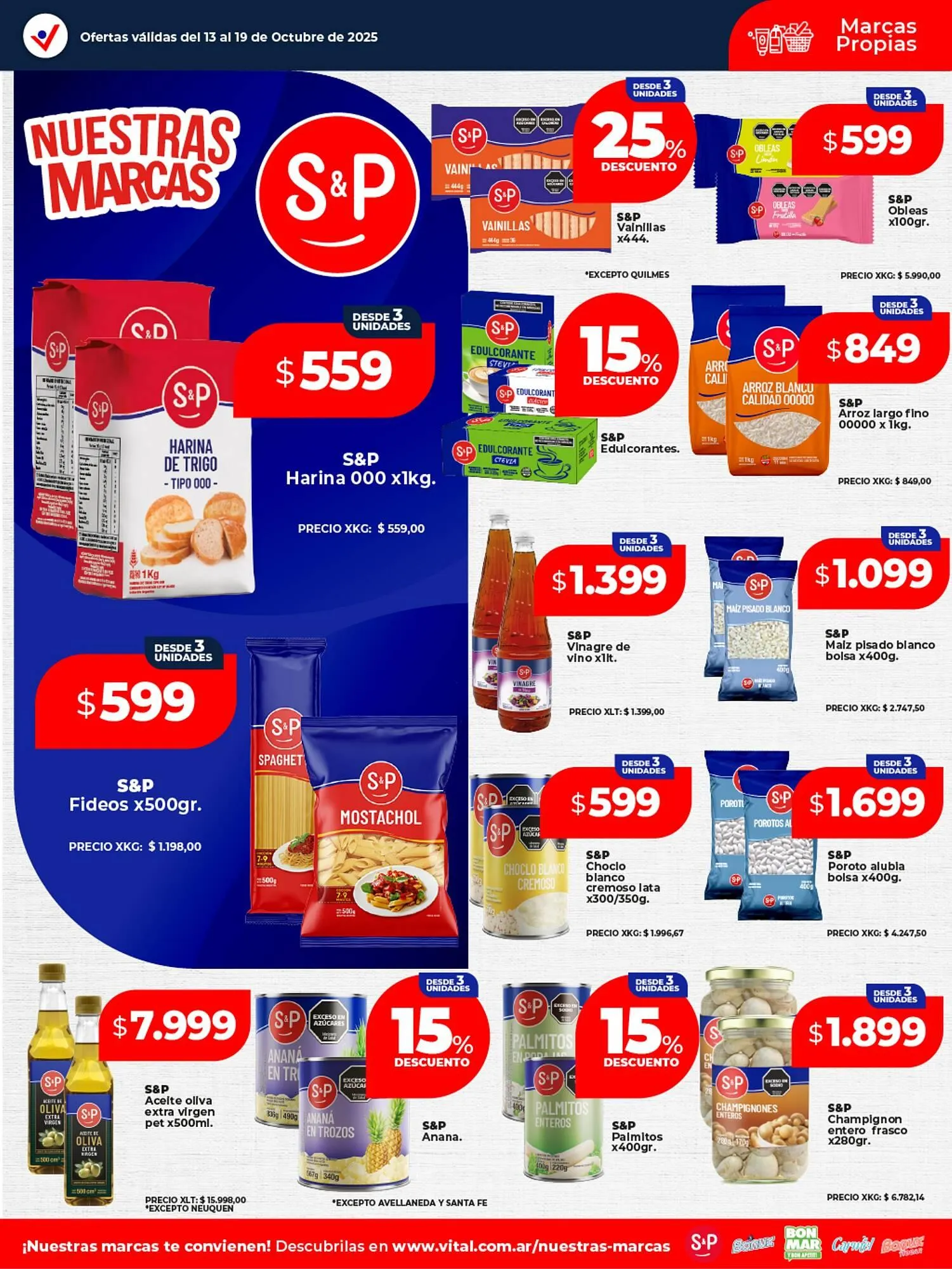 Ofertas de Catálogo Supermayorista Vital 13 de octubre al 19 de octubre 2025 - Página 1 del catálogo