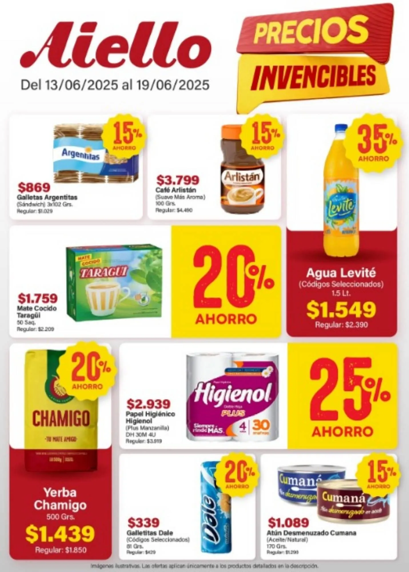 Ofertas de Catálogo Supermercados Aiello 18 de junio al 19 de junio 2025 - Página 1 del catálogo