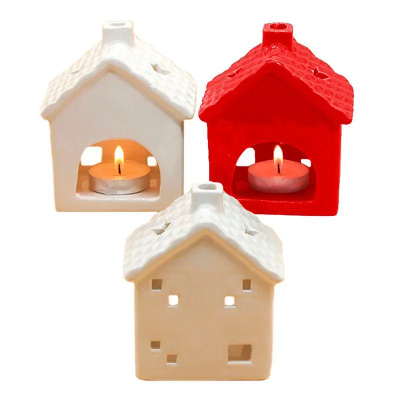 Porta Vela Casita Navidad 10cm Surtido 1 Un