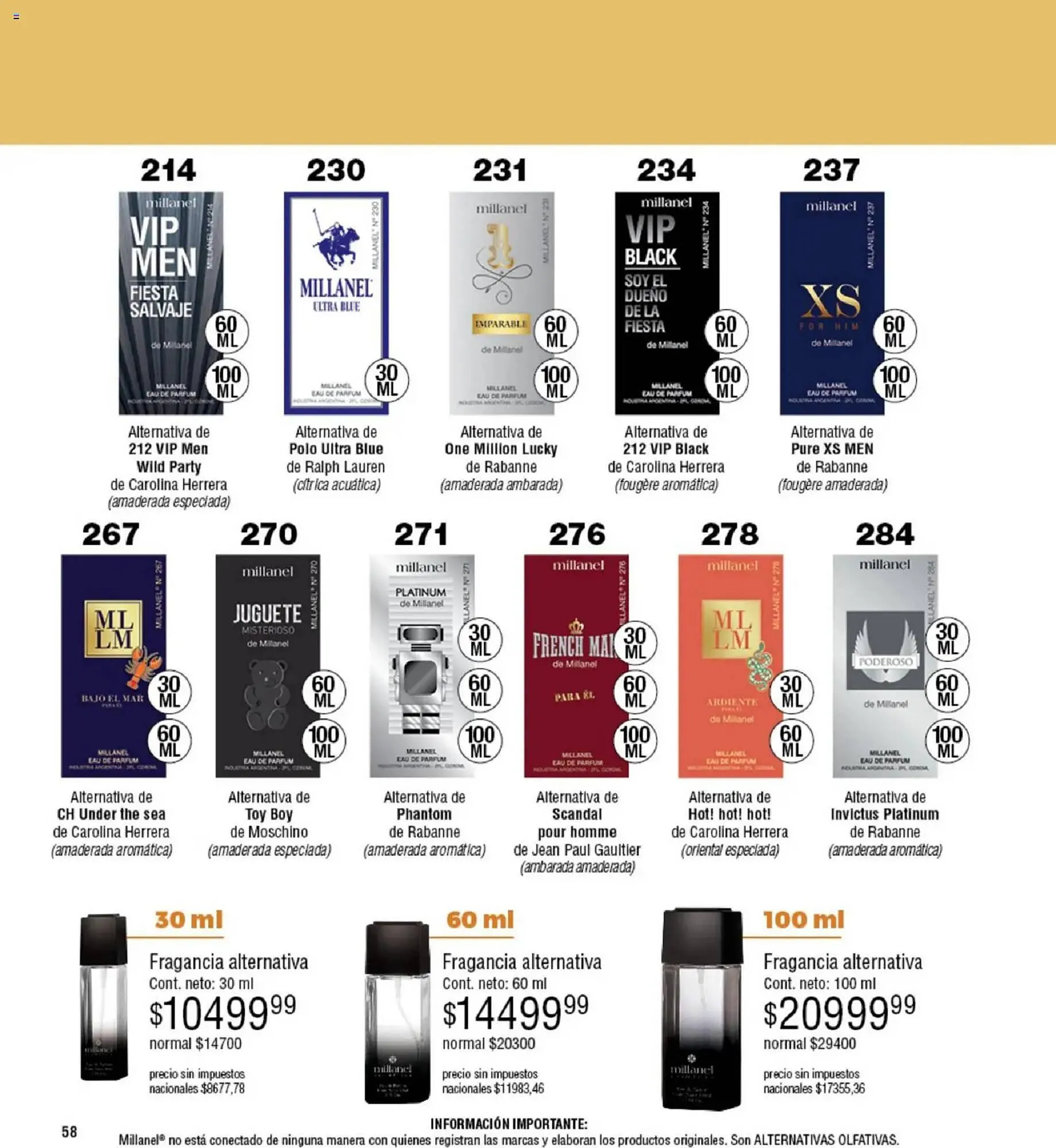 Ofertas de Catálogo Millanel Cosmética 5 de enero al 1 de febrero 2026 - Página 58 del catálogo