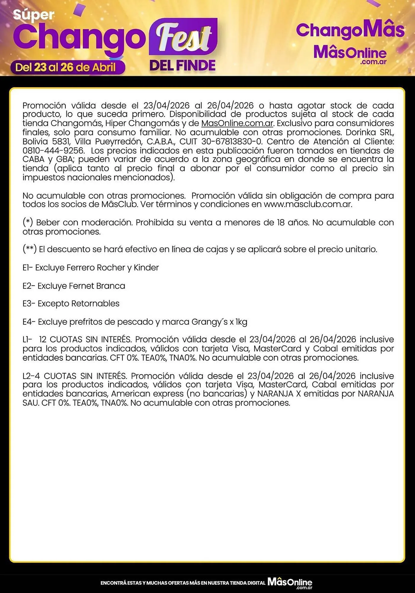 Ofertas de Catálogo Changomas 24 de abril al 26 de abril 2026 - Página 5 del catálogo