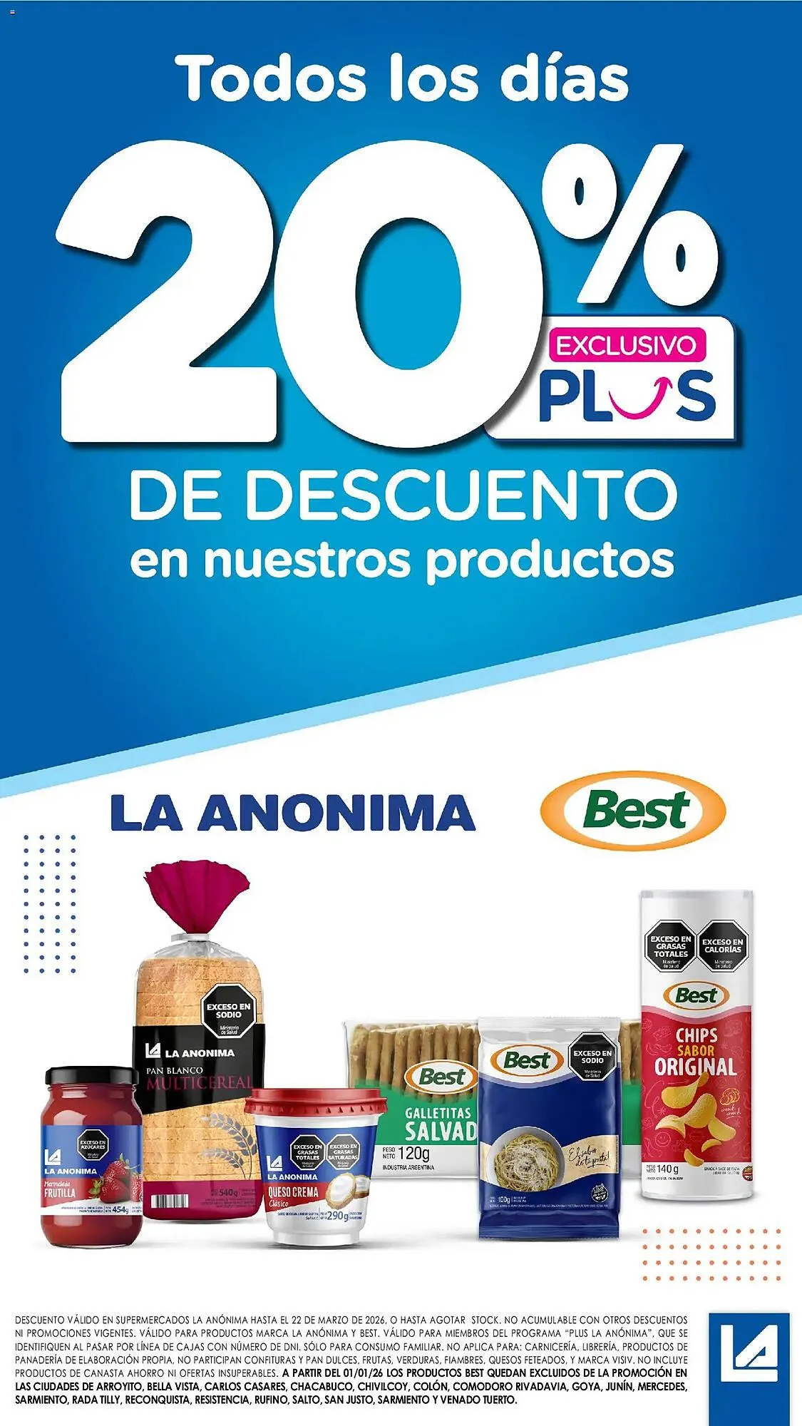 Ofertas de Catálogo La Anonima 12 de marzo al 22 de marzo 2026 - Página 32 del catálogo