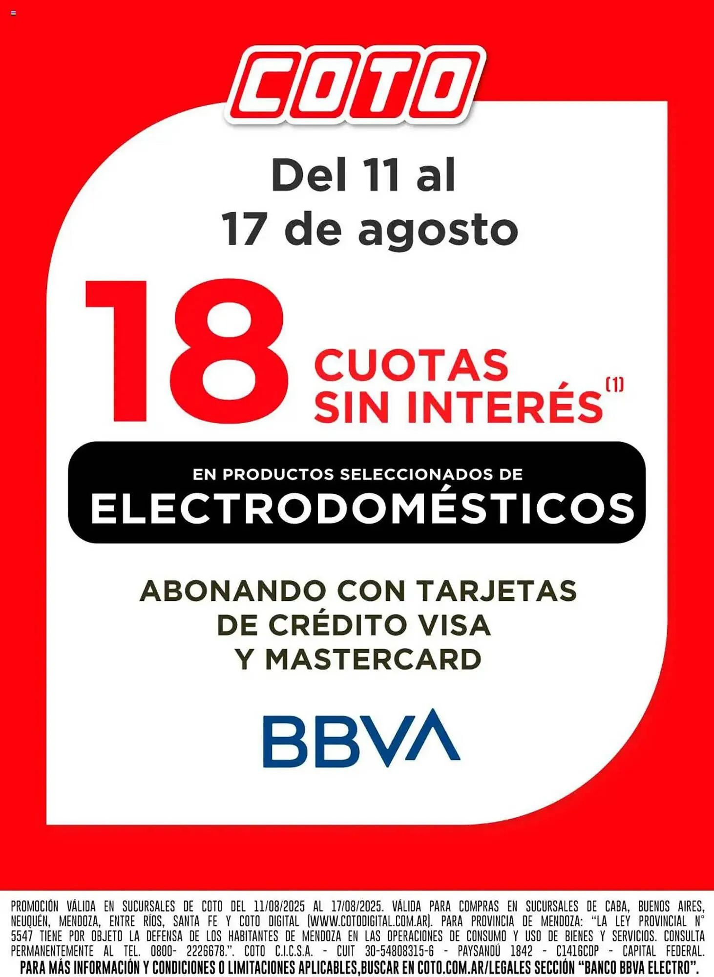 Ofertas de Catálogo Coto 11 de agosto al 17 de agosto 2025 - Página 1 del catálogo
