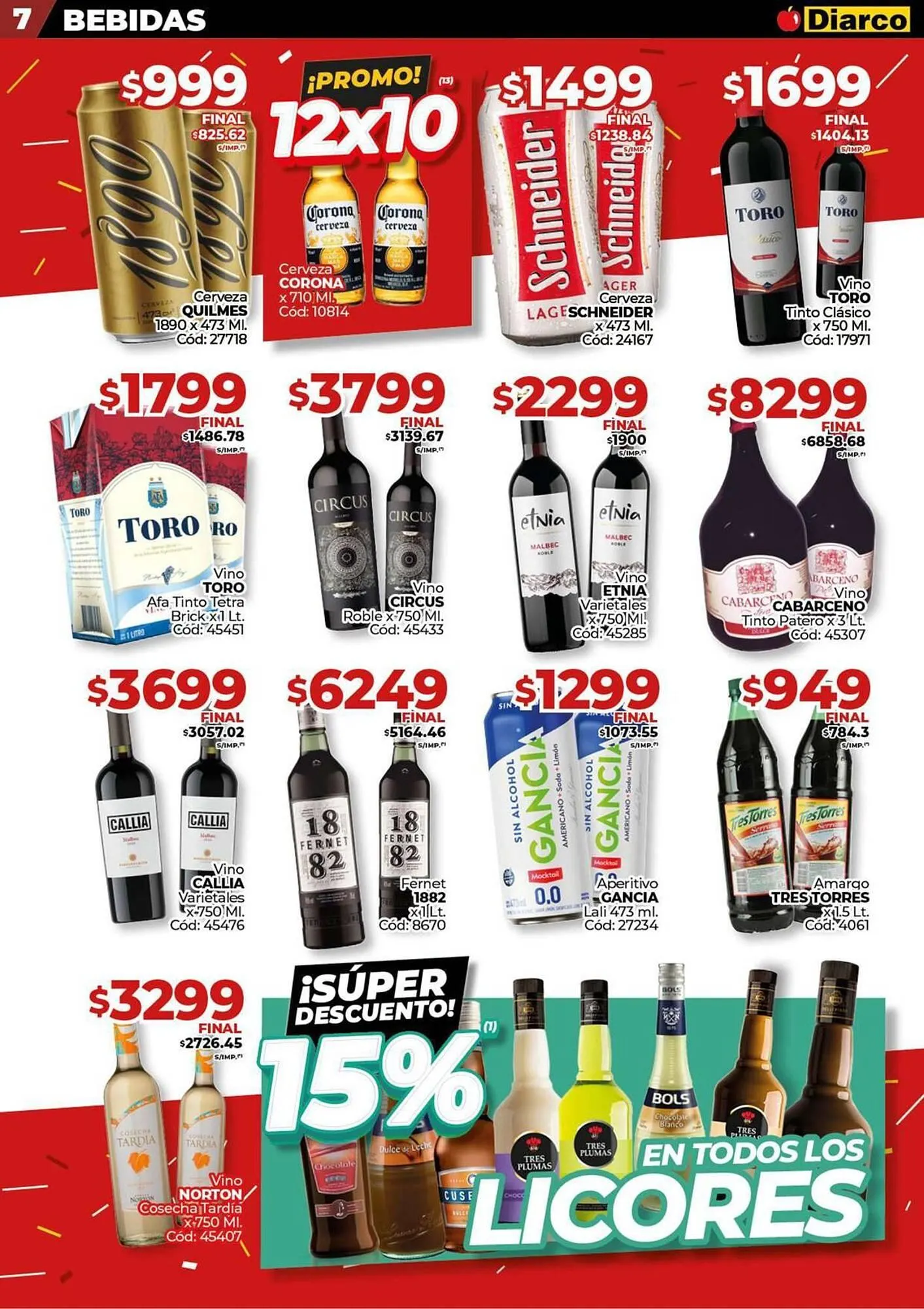 Ofertas de Catálogo Diarco 11 de agosto al 16 de agosto 2025 - Página 7 del catálogo
