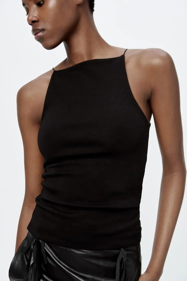 CAMISETA CUELLO HALTER