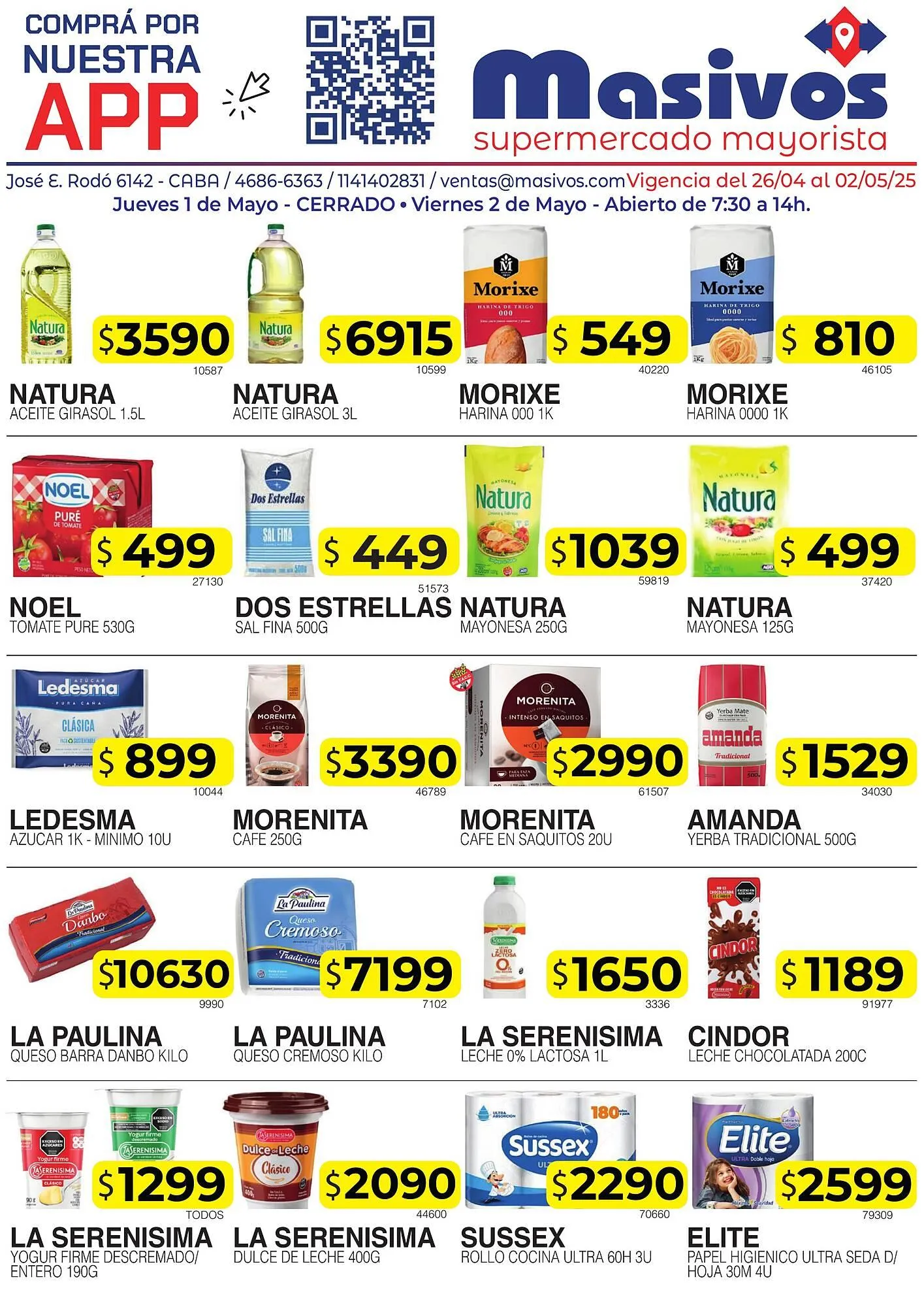 Catálogo Masivos - 1