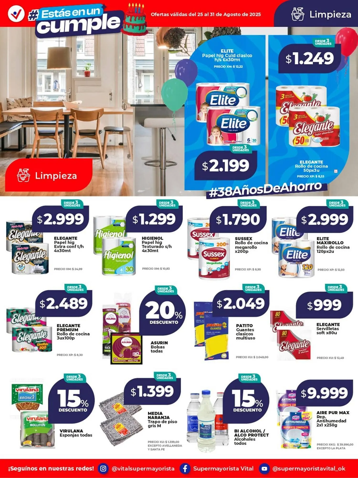 Ofertas de Catálogo Supermayorista Vital 25 de agosto al 31 de agosto 2025 - Página 7 del catálogo