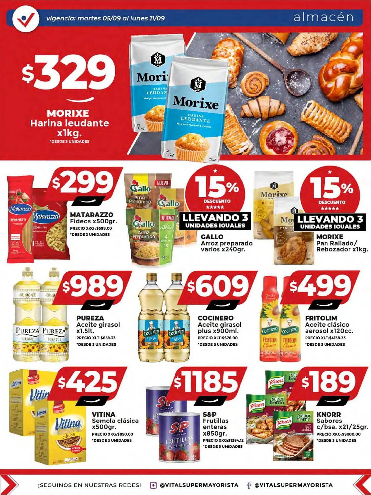 Ofertas de Catálogo Supermayorista Vital 6 de septiembre al 11 de septiembre 2023 - Página 11 del catálogo