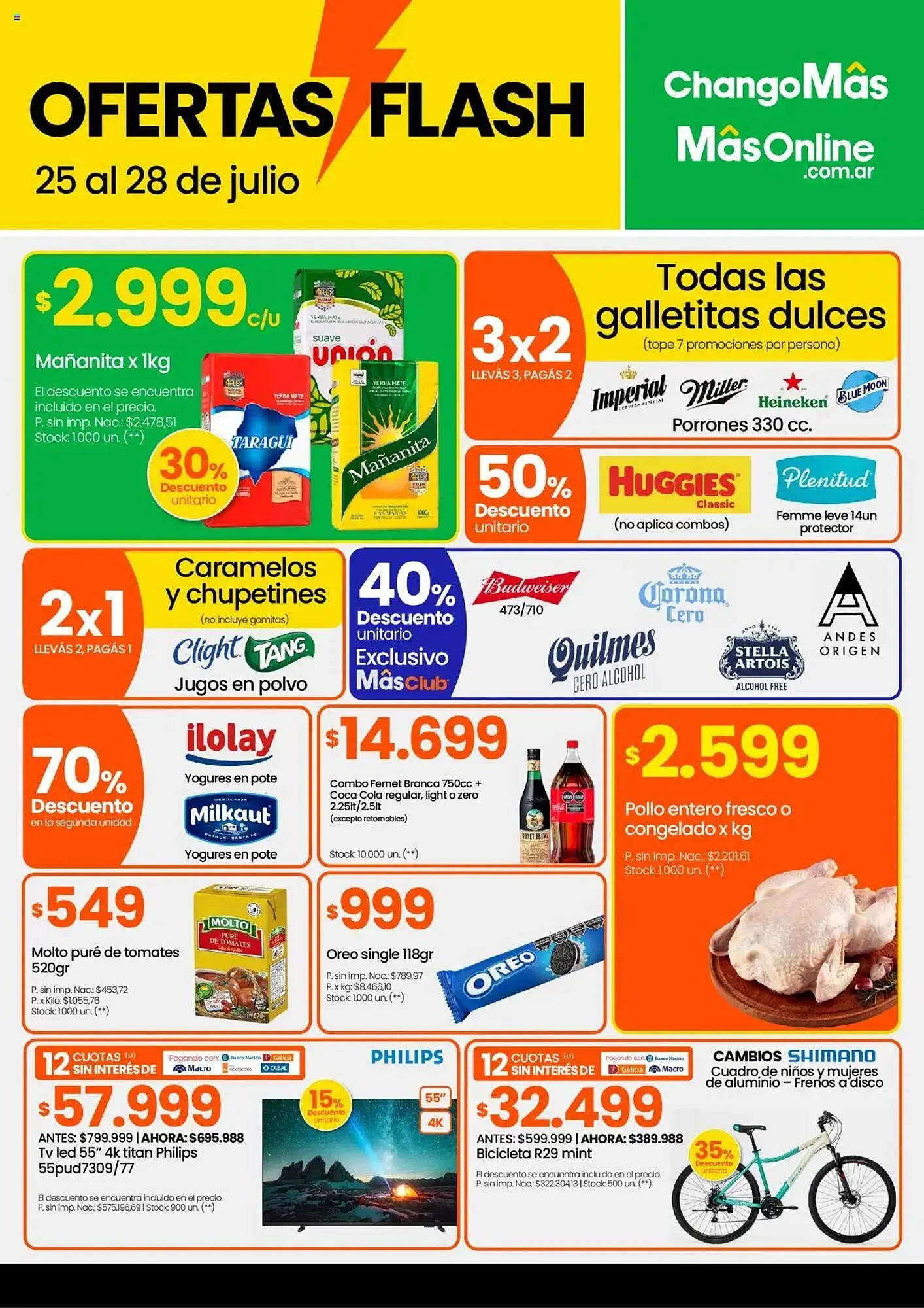 Ofertas de Catálogo Changomas 25 de julio al 28 de julio 2025 - Página 1 del catálogo