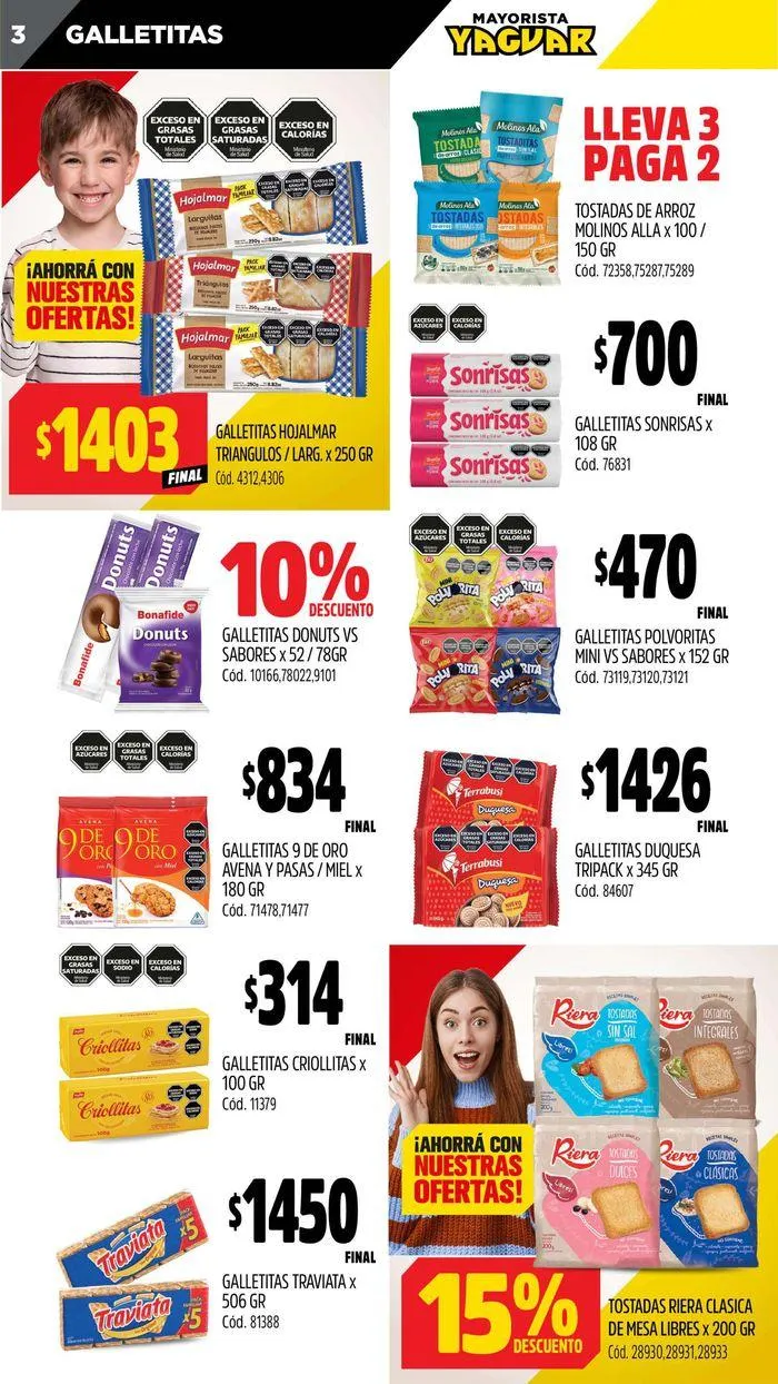 Ofertas de Catálogo Supermercados Yaguar Santa Fe 22 de julio al 28 de julio 2024 - Página 3 del catálogo
