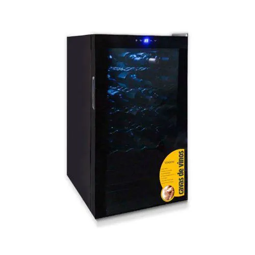 Cava de vinos Vondom con Motor Compresor Linea Negra para 34 botellas