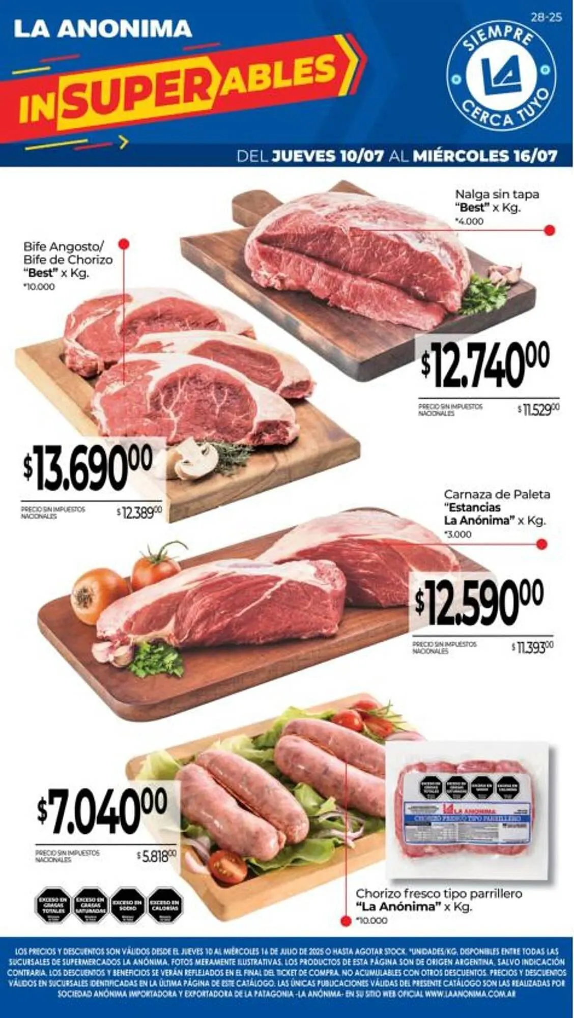 Ofertas de Catálogo La Anonima 10 de julio al 14 de julio 2025 - Página 1 del catálogo