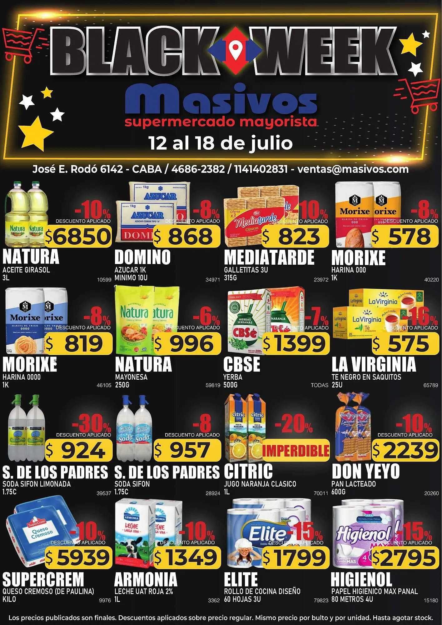 Ofertas de Catálogo Masivos 12 de julio al 18 de julio 2025 - Página 1 del catálogo