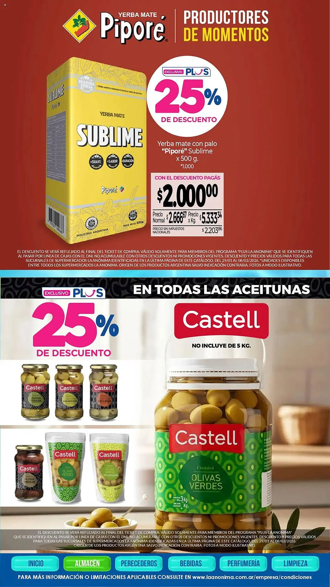 Ofertas de Catálogo La Anonima 29 de enero al 8 de febrero 2026 - Página 5 del catálogo