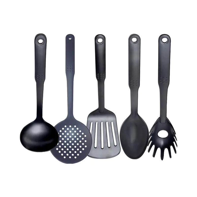 Set X 5 Utensilios Negros Para Antiadherente - NOUVELLE CUISINE