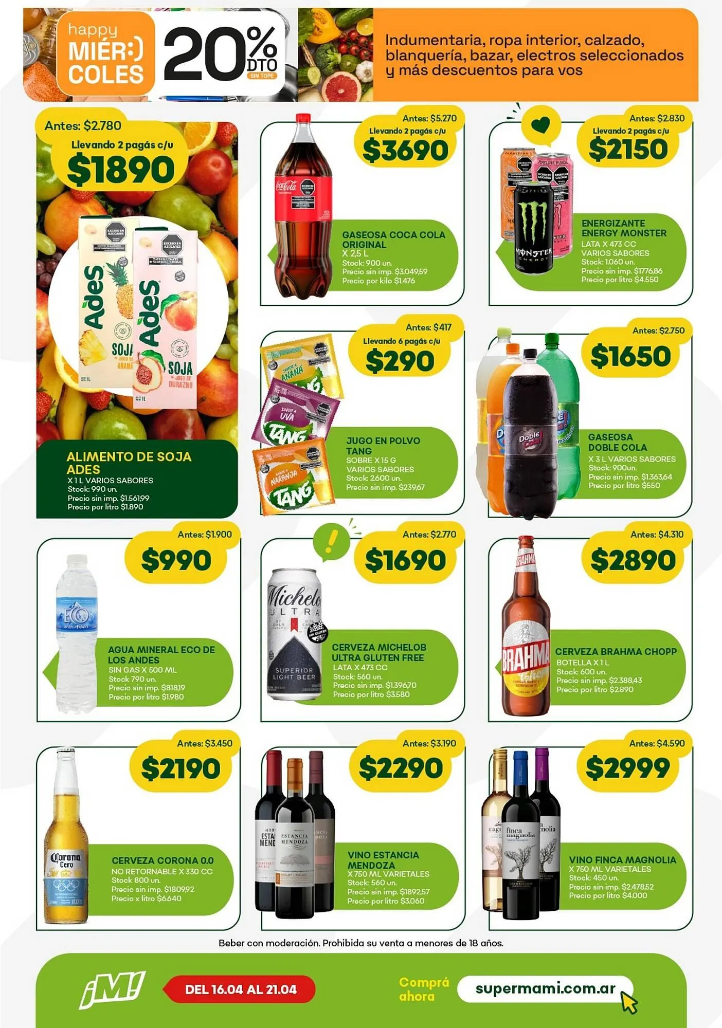 Ofertas de Catálogo Super MAMI 15 de abril al 21 de abril 2026 - Página 16 del catálogo