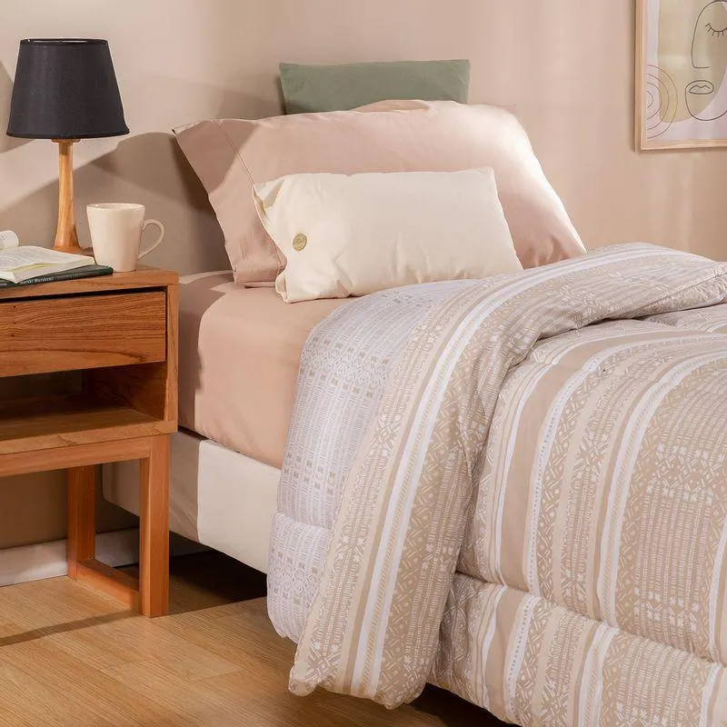 Acolchado Twin Size Reversible Inca