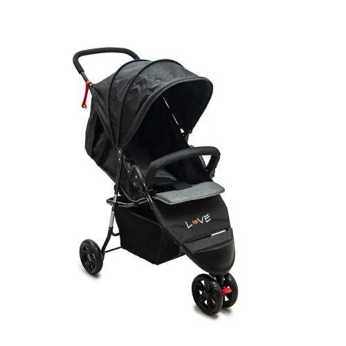 Cochecito de Paseo 3 Ruedas Love 297 Negro Gris
