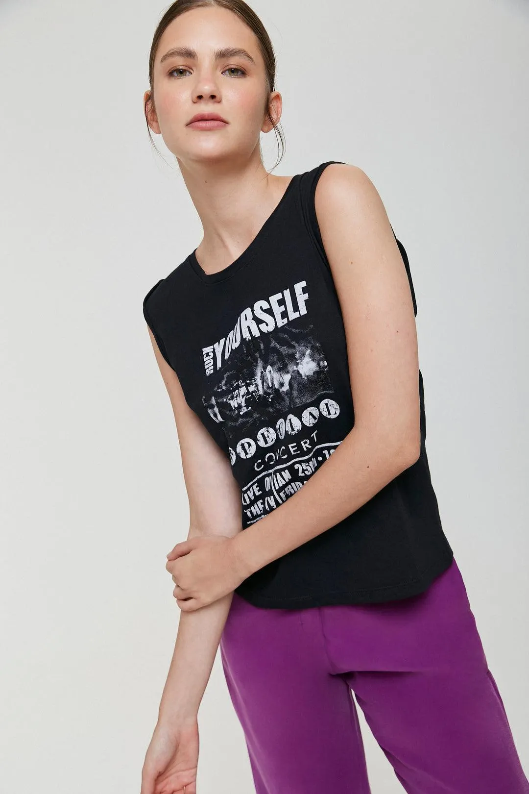 Musculosa Rock Yourself - Negro