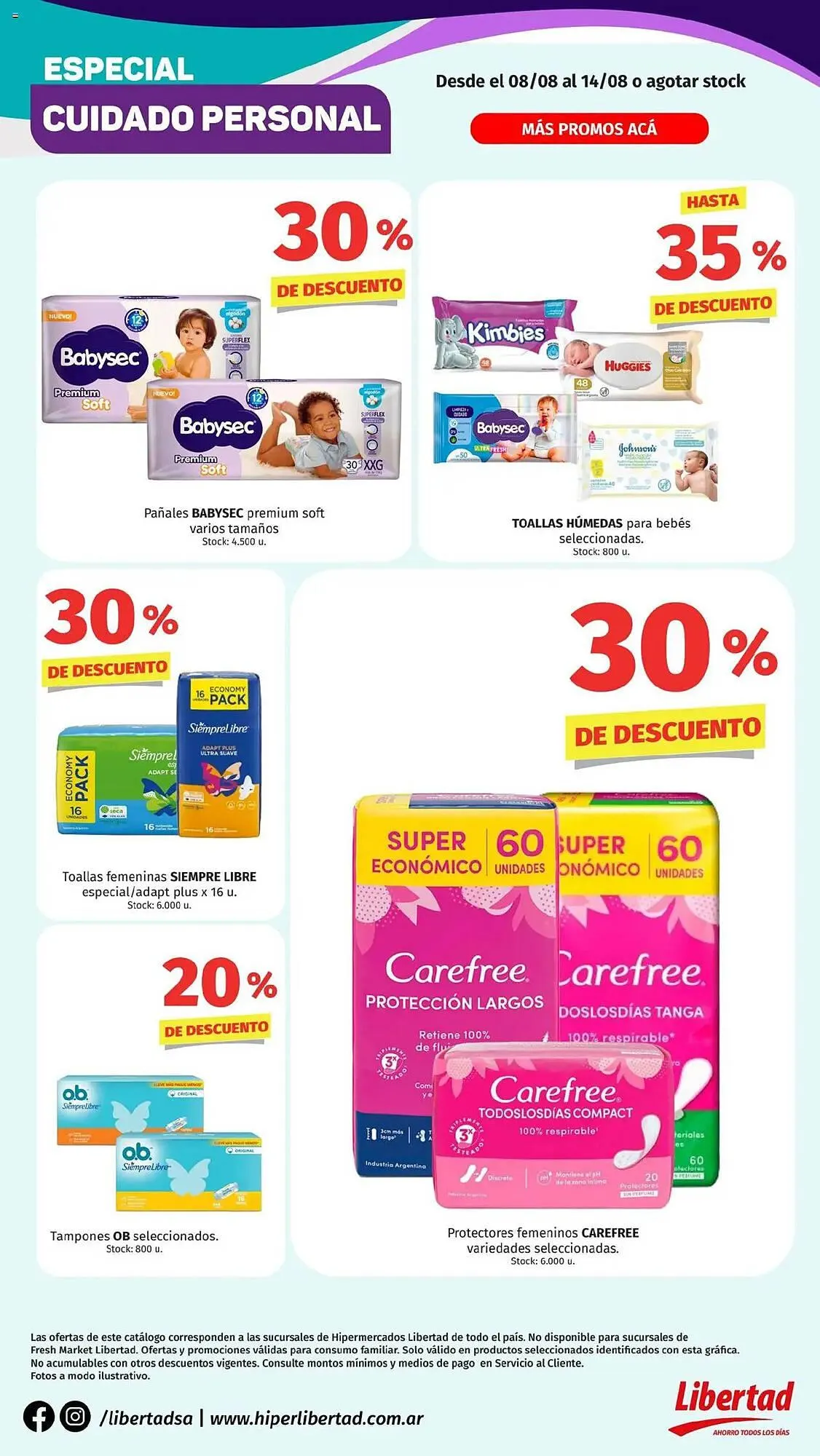 Ofertas de Catálogo Hipermercado Libertad 8 de agosto al 14 de agosto 2025 - Página 1 del catálogo