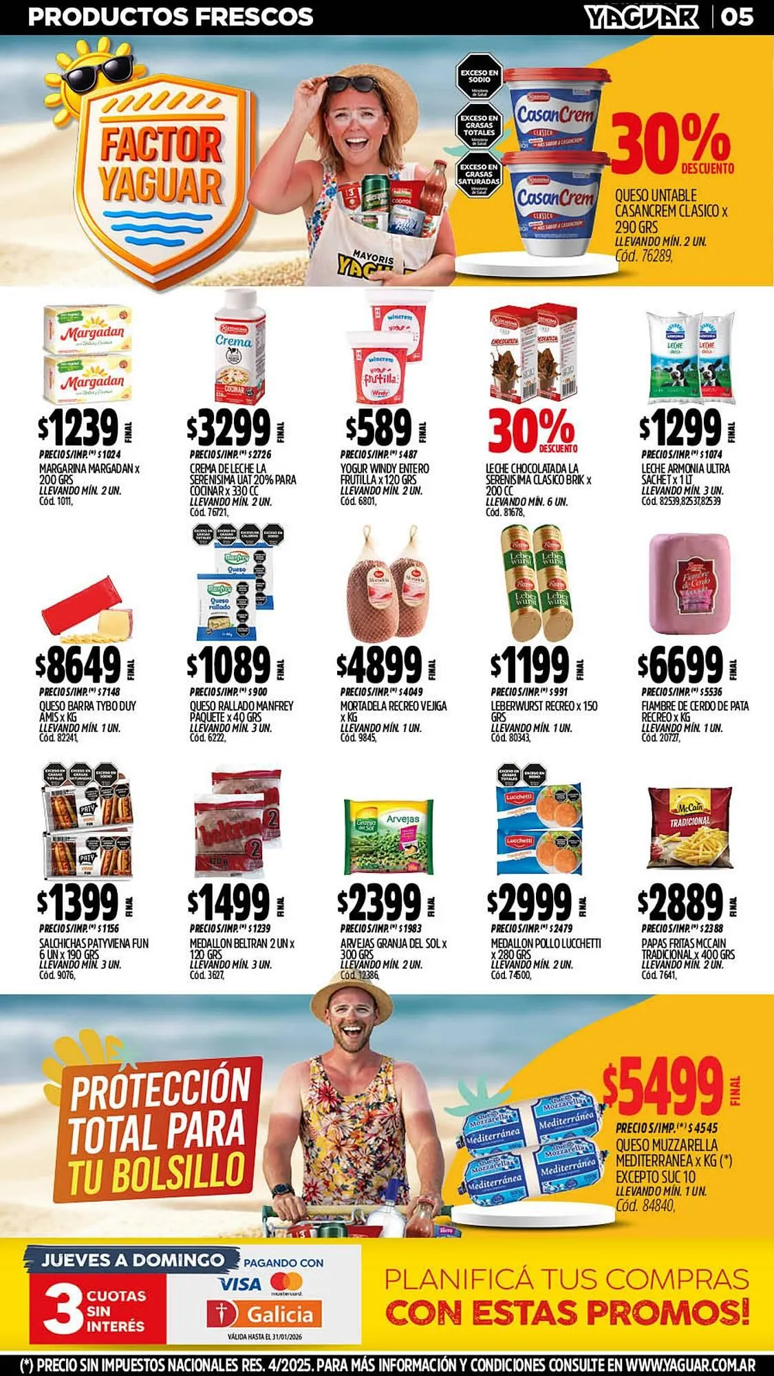 Ofertas de Catálogo Supermercados Yaguar 19 de enero al 25 de enero 2026 - Página 5 del catálogo
