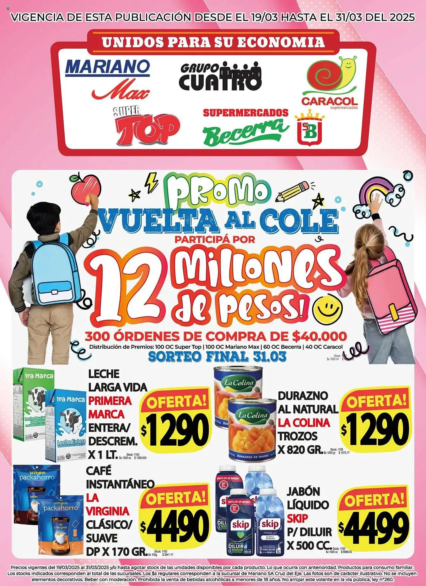 Ofertas de Catálogo Supermercados Mariano Max 19 de marzo al 31 de marzo 2025 - Página 1 del catálogo