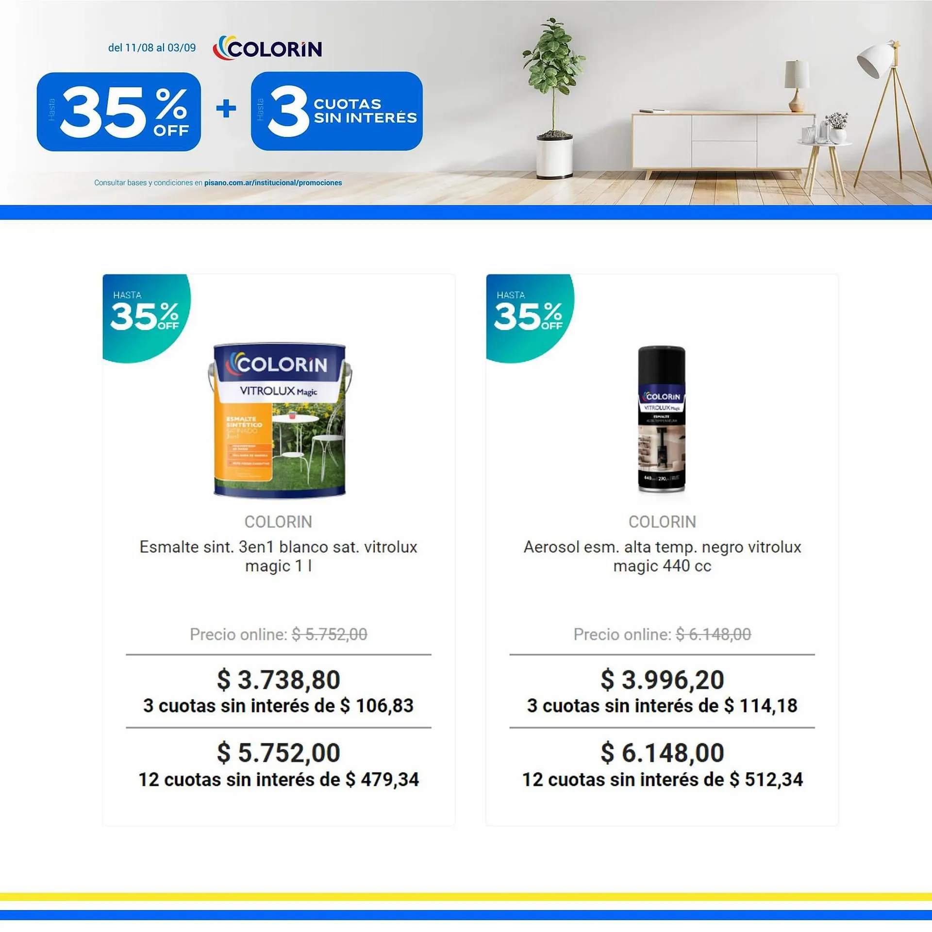 Ofertas de Catálogo Pinturerías Pisano 17 de agosto al 13 de septiembre 2023 - Página 7 del catálogo