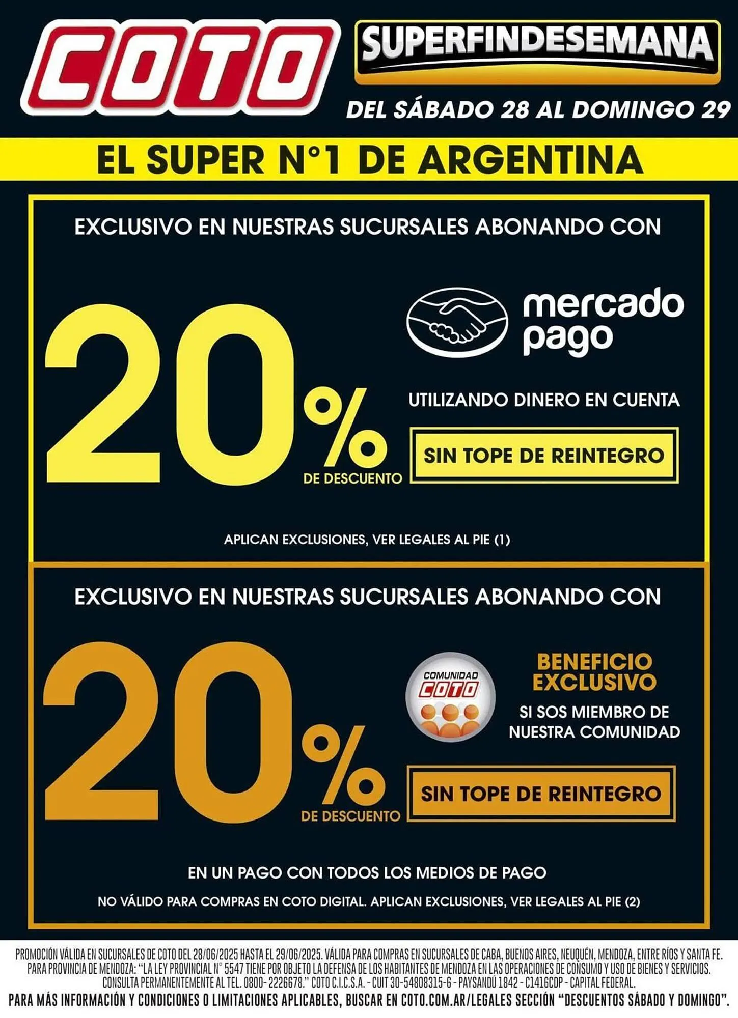 Ofertas de Catálogo Coto 28 de junio al 29 de junio 2025 - Página 1 del catálogo