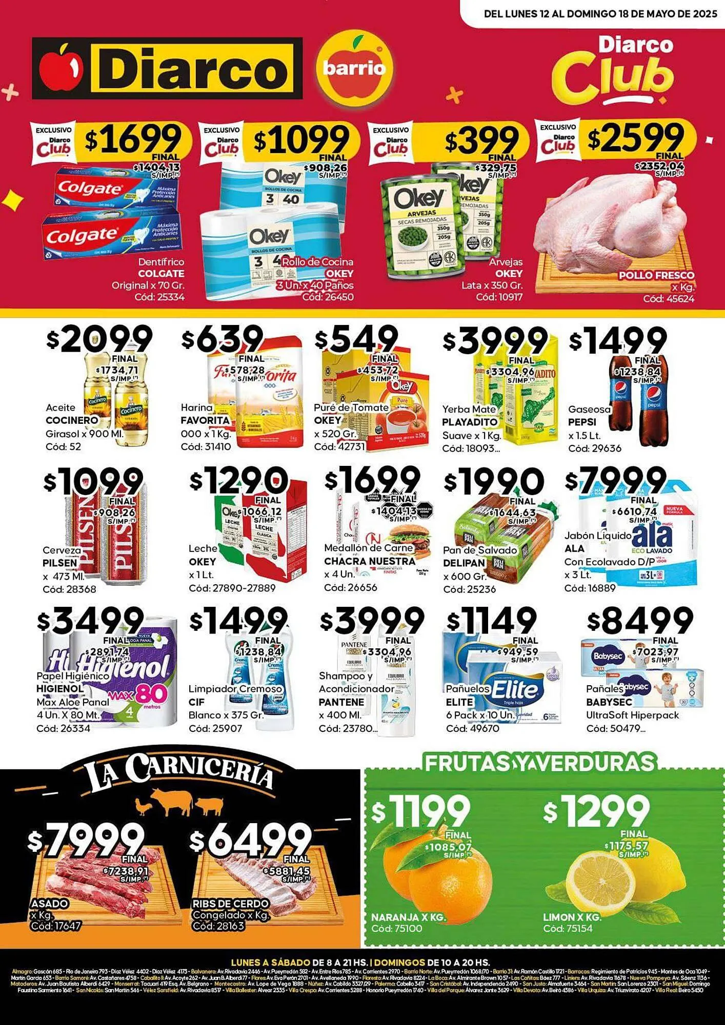 Ofertas de Catálogo Diarco 12 de mayo al 18 de mayo 2025 - Página 1 del catálogo