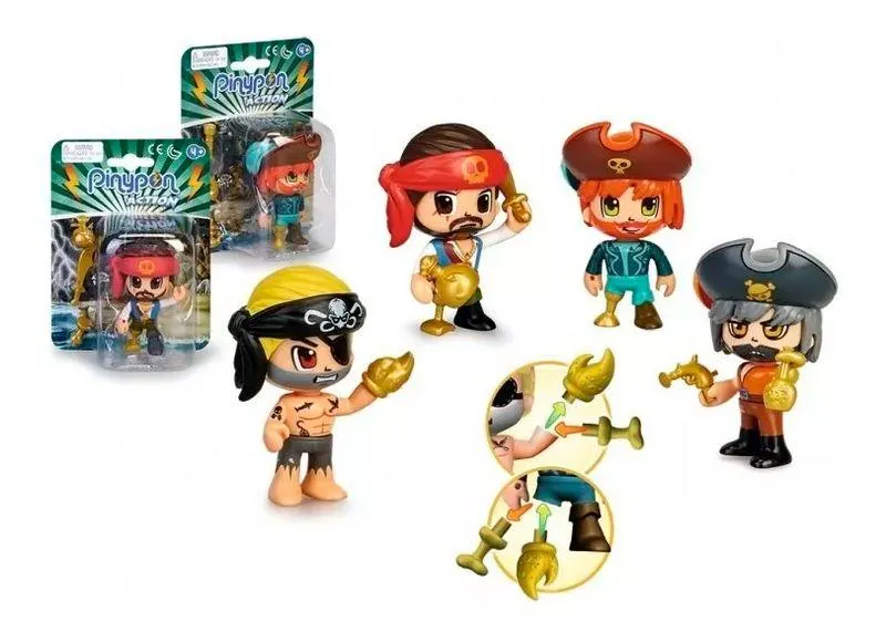 Pinypon Action Figura Pirata en blíster con accs