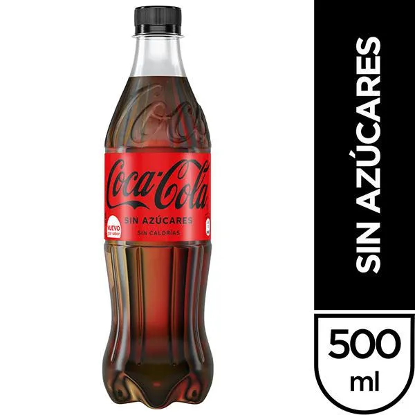 COCA COLA GASEOSA S/AZUC 500CC