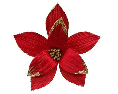 Poinsettia Flor Cotidiana rojo 25 cm