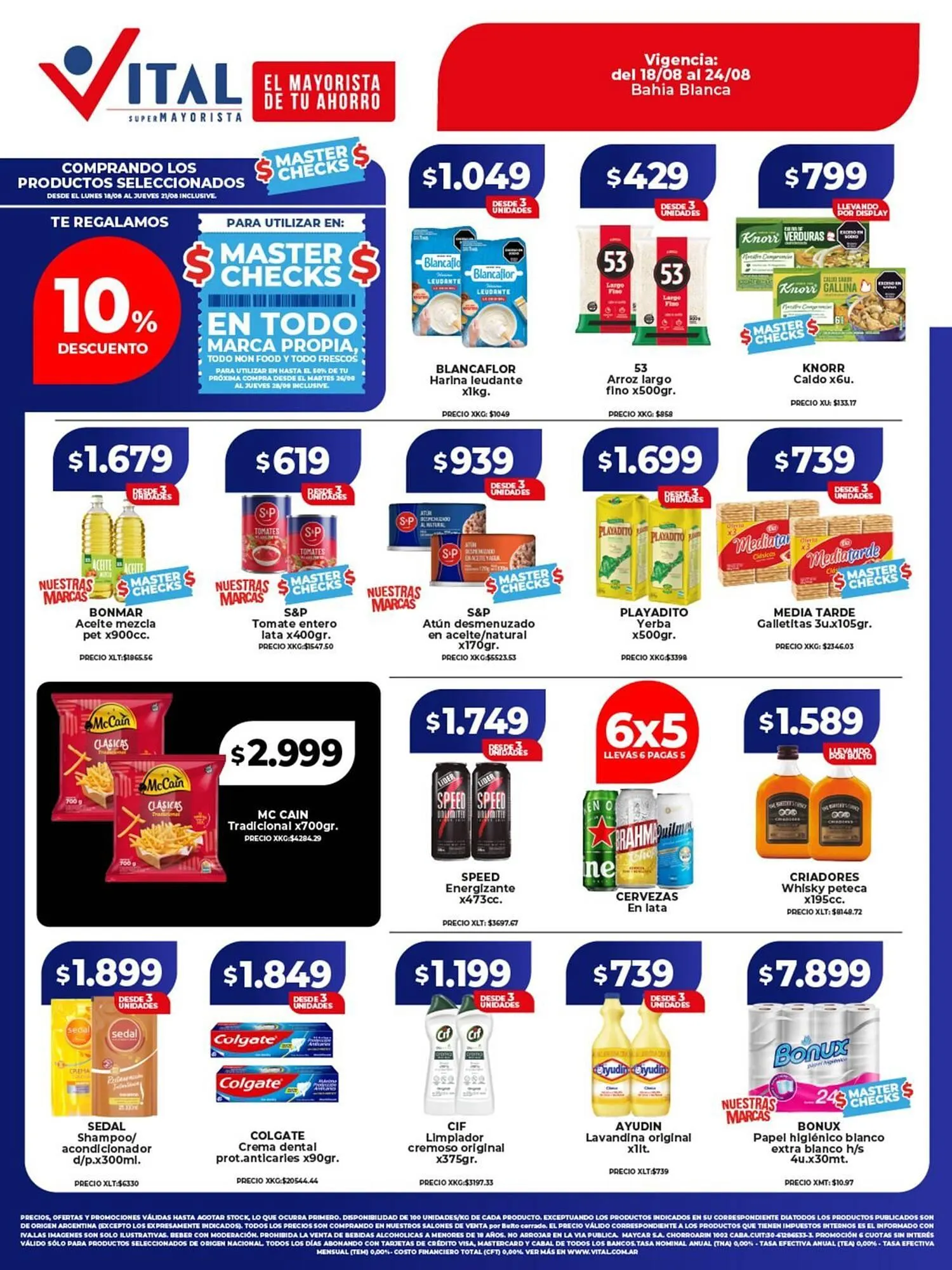 Ofertas de Catálogo Supermayorista Vital 18 de agosto al 24 de agosto 2025 - Página 1 del catálogo