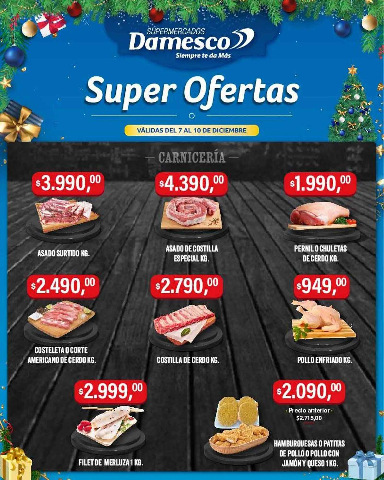 Ofertas de Catálogo Supermercados Damesco 7 de diciembre al 10 de diciembre 2023 - Página 1 del catálogo