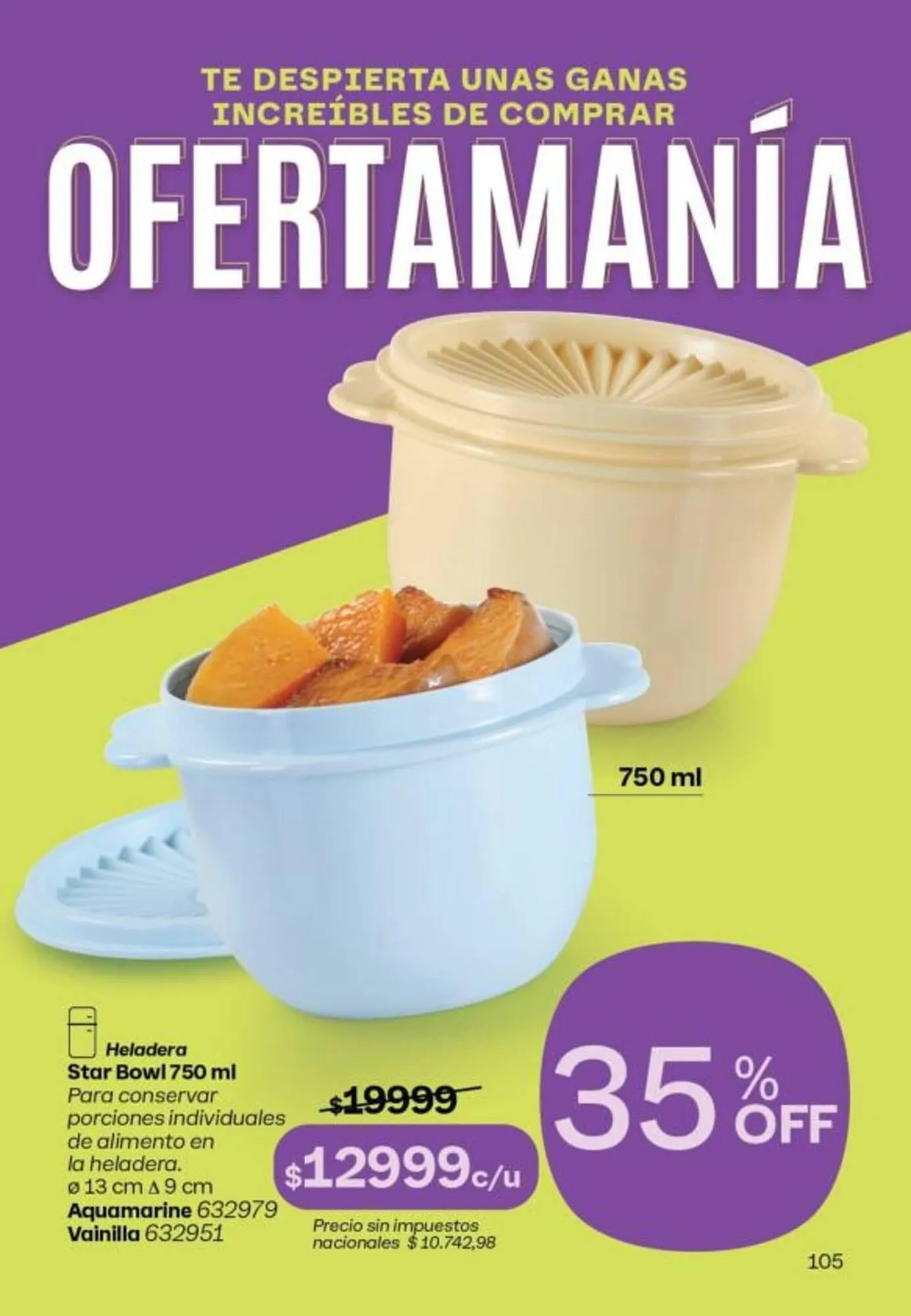 Ofertas de Folleto Tupperware 1 de octubre al 31 de octubre 2025 - Página 106 del catálogo