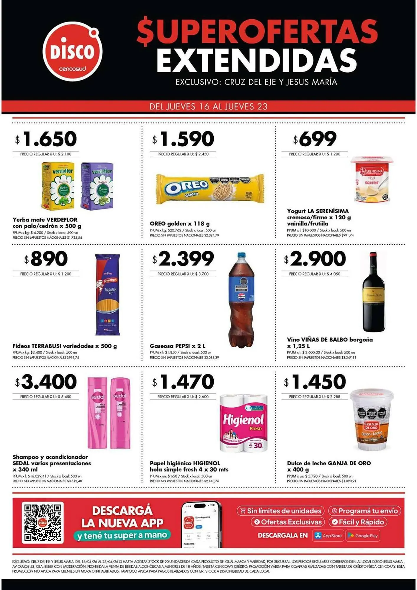 Ofertas de Folleto Disco 16 de abril al 23 de abril 2026 - Página 1 del catálogo